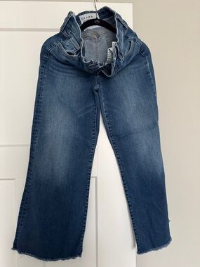 Frank & Eileen Wide-Leg Crop Galway Jeans in Medium Blue Wash